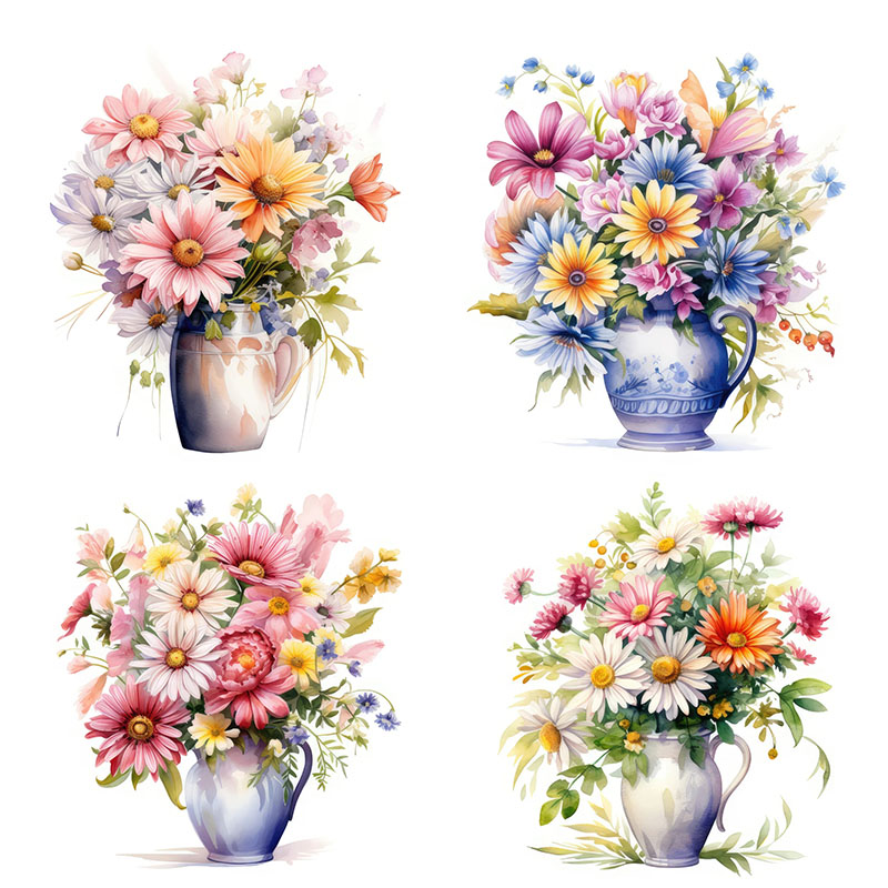 Flower Wall Panel - C51 # 미니멀한 디자인의 꽃 벽
