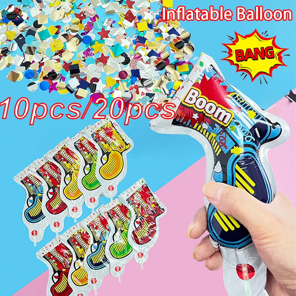 Confetti Cannon Tube - 10pcs/20pcs 창의적이고 재미있는 생일 파티 풍선,