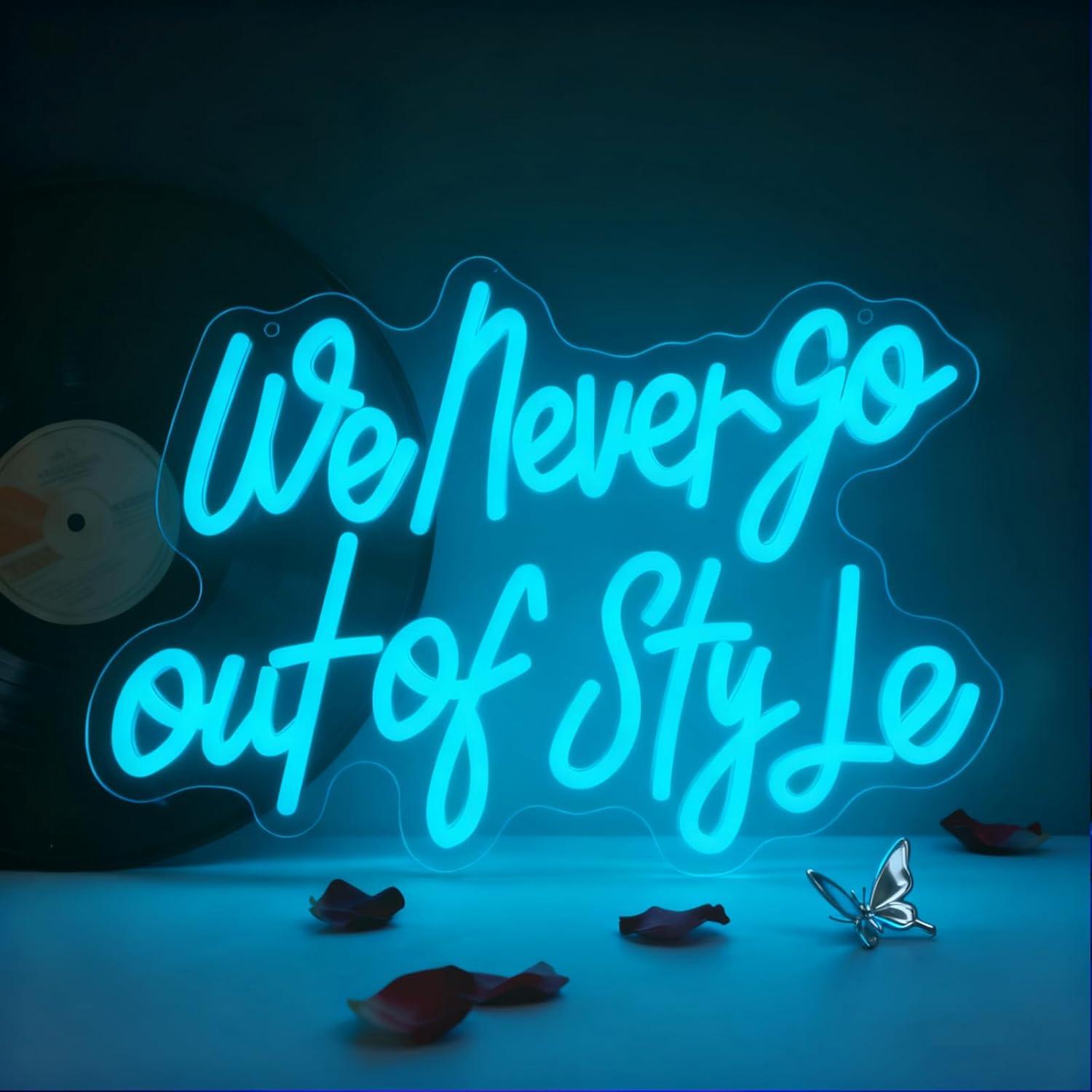 Neon Sign Party - 유행을 타지 않는 네온사인, USB로 밝기