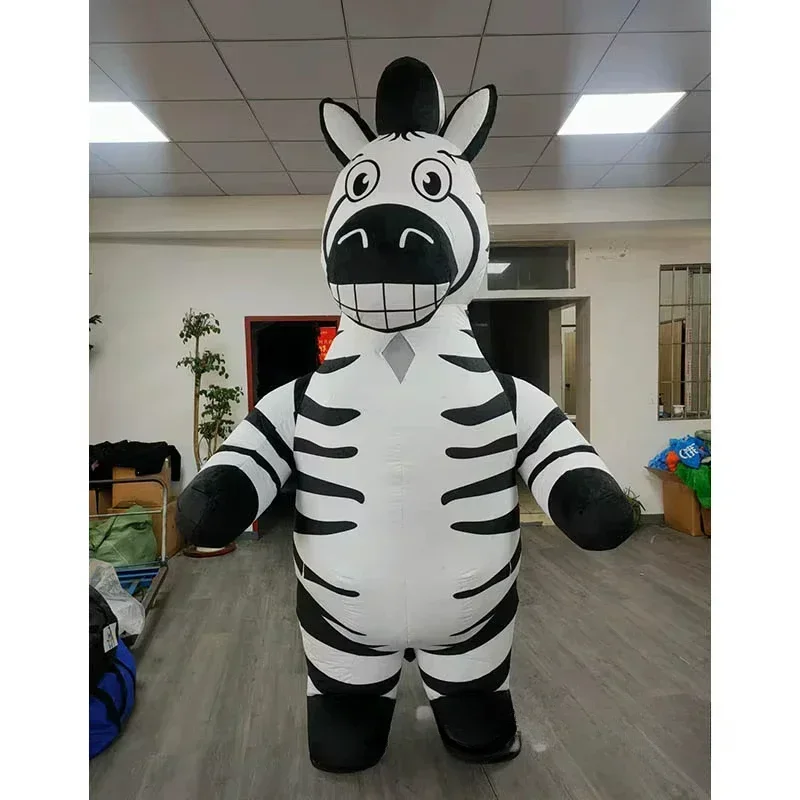 성인용 에어식 얼룩말 마스코트 의상, 전신 플러시 소재 - Event & Party Supply Photos 리뷰 및 가격