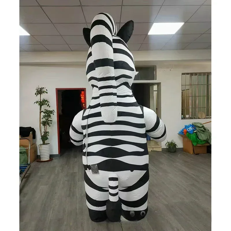 성인용 에어식 얼룩말 마스코트 의상, 전신 플러시 소재 - Event & Party Supply Photos 리뷰 및 가격