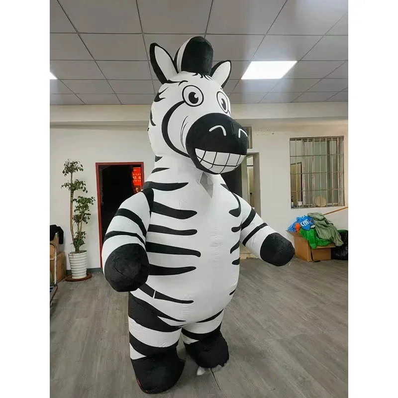 성인용 에어식 얼룩말 마스코트 의상, 전신 플러시 소재 - Event & Party Supply Photos 리뷰 및 가격