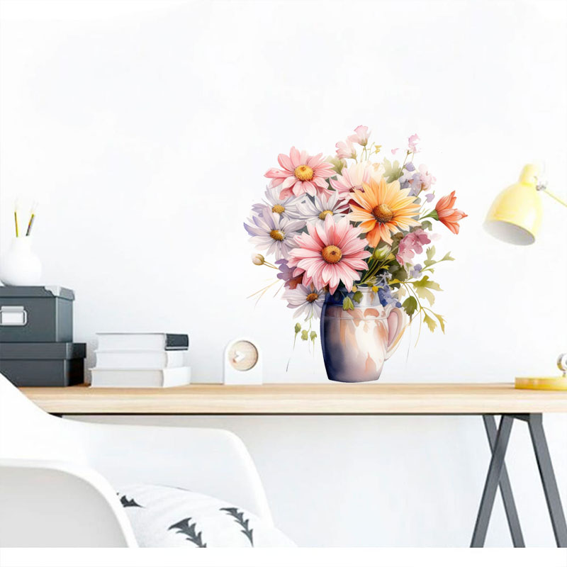 C51 #   미니멀한 디자인의 꽃 벽 스티커, 욕실  - Flower Wall Panel 리뷰 및 가격