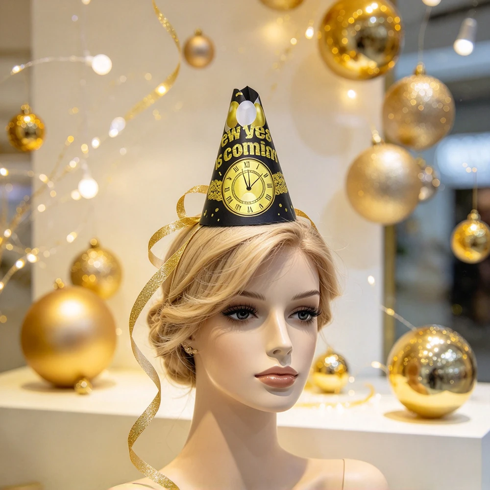 새해맞이 파티용 종이 모자 세트 1개, 가족 새해맞이  - Party Hat Cone 리뷰 및 가격