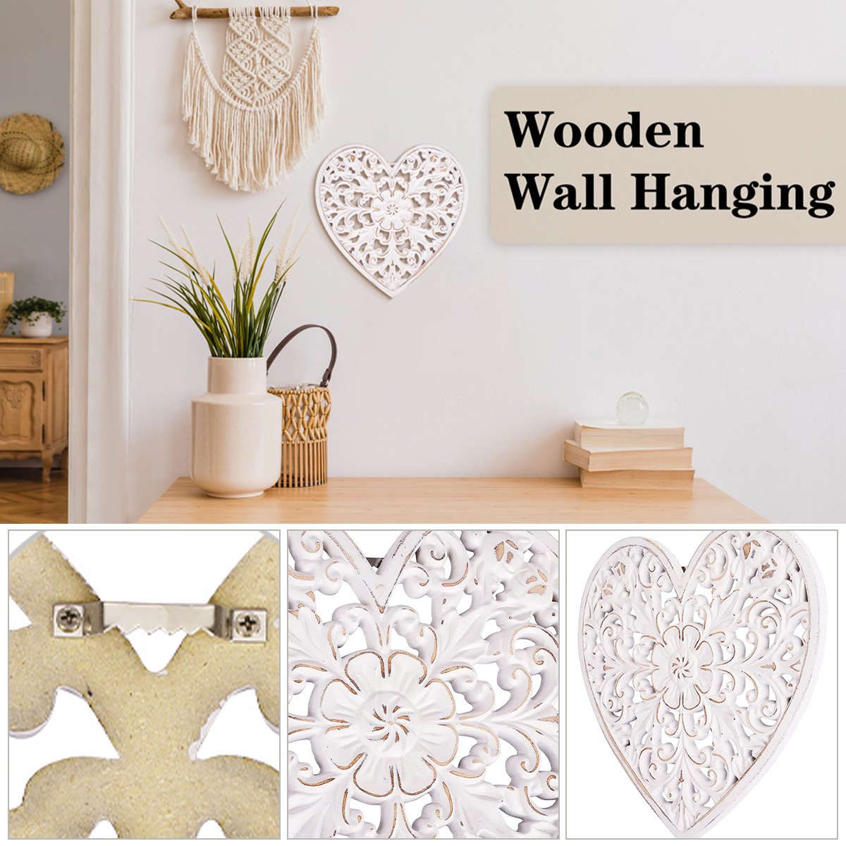 나무 벽 장식 꽃무늬 속이 빈 조각 벽 패널 벽걸이 장 - Flower Wall Panel 리뷰 및 가격